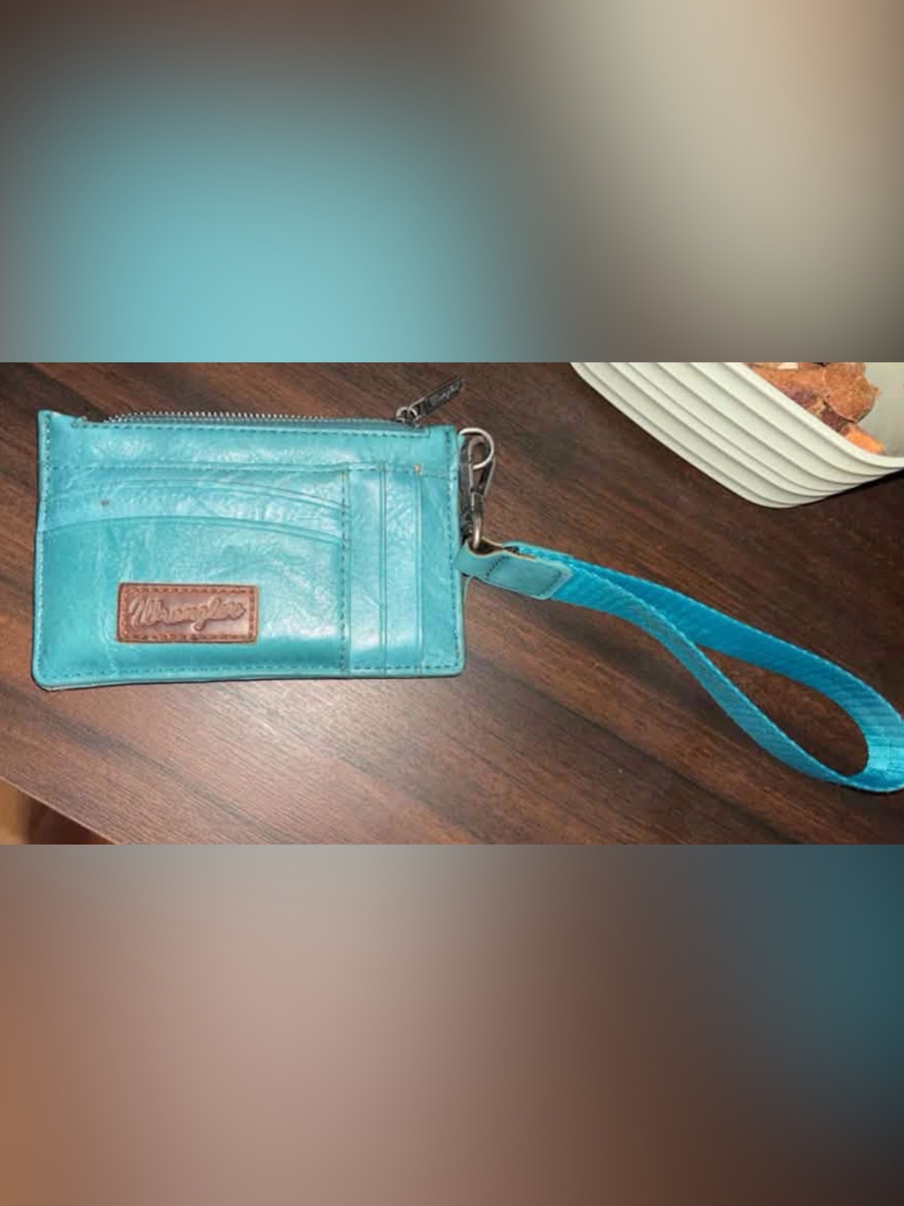 Wrangler Turquoise Wristlet Card Holder Wallet